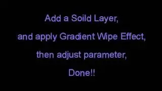 Using Gradient Wipe to do Write Effect