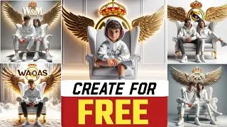 Create 3D Ai Wings Couple Images With Name photo editing | bing image creator tutorial | bing ai