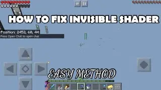 HOW TO FIX INVISIBLE SHADER GLITCH EASY WAY!