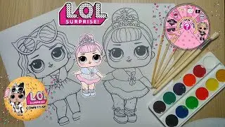 Coloring LOL Surprise! Crystal Queen! / Разукрашиваем куклу ЛОЛ