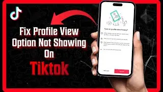 HOW TO FIX TIKTOK PROFILE VIEW OPTION NOT SHOWING - 2024
