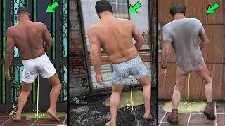 What Happens If You pee💦 in Michael, Trevor & Franklin's House Door In GTA 5?