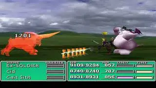 Final Fantasy VII - The Definitive Damage Overflow Glitch Showcase