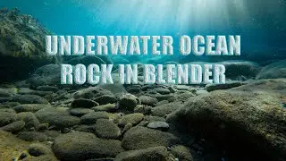 How To Create Underwater Ocean Rock In Blender #animation #earnmoney #part1 #rock