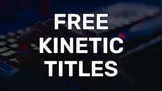 Kinetic Titles Pack | Free VEGAS Pro Template