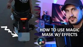 How to use the powerful magic mask tool with effects in DaVinci Resolve?