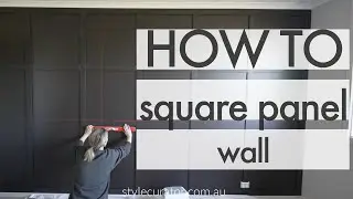 How to create a square panel wall: Create your own square design panel wall