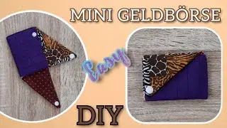DIY // Mini Geldbörse // Einfache Anleitung // Nähidee für Anfänger// Kostenlose Schnittmuster