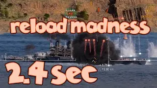 323+K  Salem 2.4 sec reload madness - World of Warships