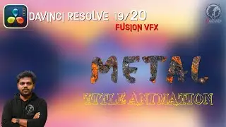 Rust text animation using davinci resolve fusion . Title animation