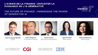 Panel 8 : THE FUTURE OF FINANCE: HARNESSING THE POWER OF GENERATIVE AI