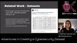 Adventures in Creating a Cybersecurity Dataset - Heather Lawrence