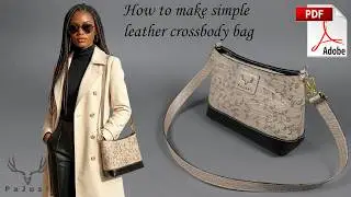How to make simple leather shoulder/crossbody bag