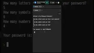 Password Generator project | Python Project | #codingrah #100DaysOfCode #python #100daysofpython