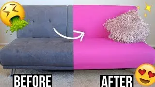 DIY CHEAP NO SEW PINK COUCH | EASY MAX 20 MINS!!