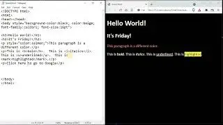 Creating a simple HTML page with hyperlinks, images and sound.
