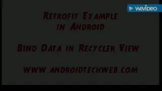 Retrofit Example in Android | Android for Beginners | Bind Data in Recyclerview