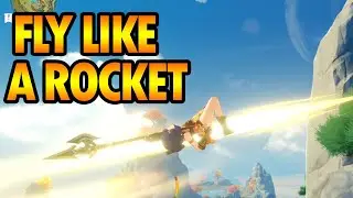 Rocket Flying GLITCH in Genshin Impact let you CROSS the WHOLE MAP in one go