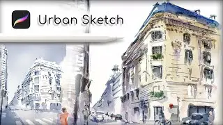 Urban Sketch | Watercolor | Procreate