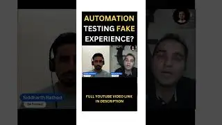 Automation Testing Fake experience #shorts #automationtesting #ytshorts