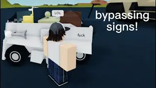 Bypassing Signs/text bug! (Roblox Plane Crazy)