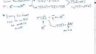Review of linear transformations