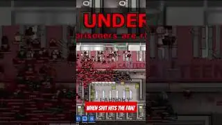When shit hits the fan! #gameplay #prisonarchitect #shorts