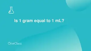 Is 1 gram equal to 1 mL?