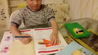Делим на части и измеряем линейкой. Наши любимые занимашки для пятилетнего ребёнка.