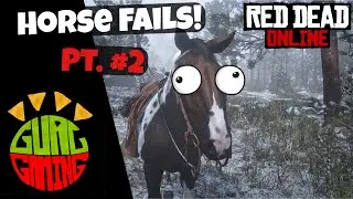 RDO: Horse Fails Pt. #2 | Red Dead Redemption 2 Horse Crashes & Mishaps