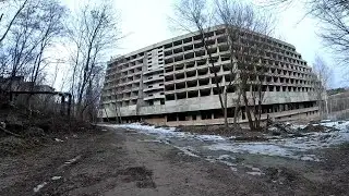 Велопрогулка по Кисловодску на заброшенный и недостроенный санаторий Беларусь (Белая вежа).