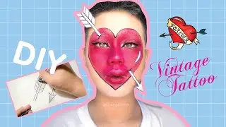 Vintage Heart & Arrow Makeup Tutorial- khangphinn