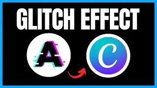 How to Add Glitch Effect to Text in Canva | Canva Tutorial