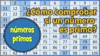 ¿Cómo comprobar si un número es primo?