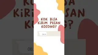 kok bisa kirim pesan kosong di whatsapp? 😱