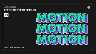 Efeitos simples de texto 3D duas cores | PHOTOSHOP 2024 | TUTORIAL