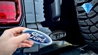How to Remove Ford Rear Tailgate Emblem on 21-25 Bronco | Custom Sasquatch Emblem Install