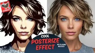 Cool posterize effect in GIMP- no extra plugins needed!
