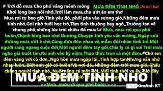 lời bài hát mưa đêm tỉnh nhỏ