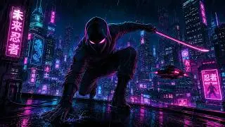 Cyberpunk Synthwave Mix | Neon Ronin Samurai | Dark Synthwave Night Drive Music