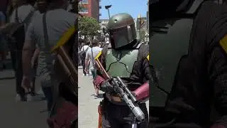 Boba Fett Comic Con 2024 in the streets #bobafett #starwars #comicon2024