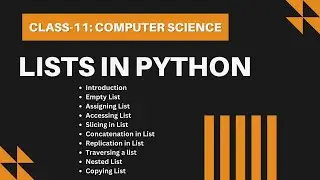 List in Python | Class-11: Computer Science With Python