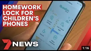 1Question on 7NEWS | New app locks phones with maths questions