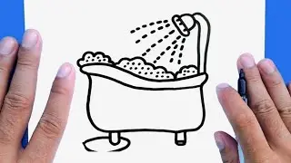 Comment dessiner une douche #douche #baignoire