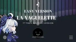 【さざ波】La vaguelette - Genshin Impact | 17 Tines Kalimba App Cover with Tabs