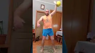 Треним дальше. гиря 16 кг