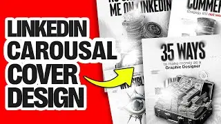 How to create Attractive linkedin carousel Cover design in hindi /urdu