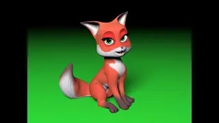 cartoon fox - rigging 3ds Max
