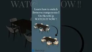 Learn how to switch between components on SketchUp ✨