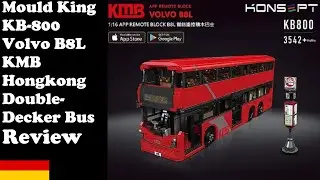 Mould King KB-800 - Volvo B8L KMB Doppeldecker Bus - Review